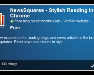 NewsSquares - стильный ридер новостей для Chrome и Android
